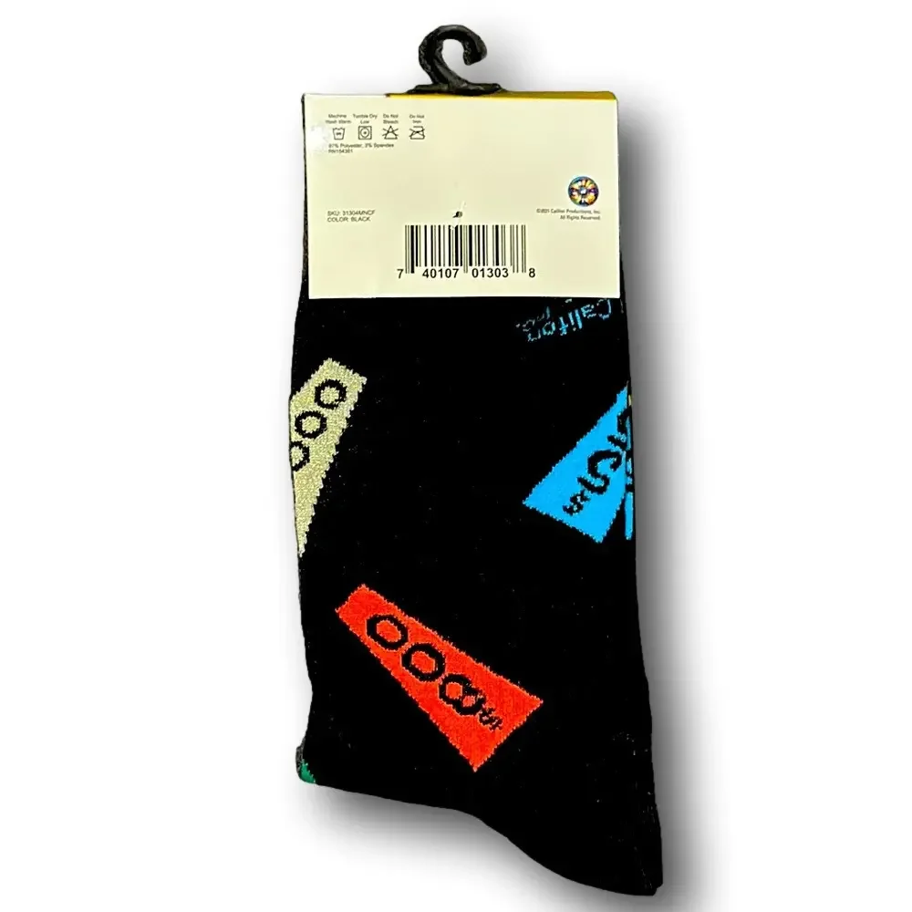 3/$20 Wheel Of Fortune Game Show Funny Novelty Crew Socks - NWT